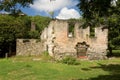 Old sugar mill ruins at spring on bequia Royalty Free Stock Photo