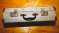 Old suitcase. classic luggage. vintage baggage. retro case Royalty Free Stock Photo