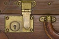 Old suitcase lock