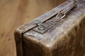 Old suitcase vintage with blurry background