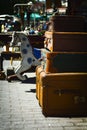 Old suitcases Royalty Free Stock Photo