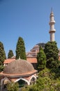 Old suleman mosque in the city center in Rhodes. Royalty Free Stock Photo