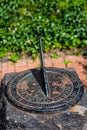 Old Sundial in Garden Royalty Free Stock Photo