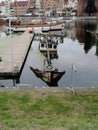 Old sunken boat, GdaÃâsk