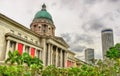 Old Supreme Court Building in Singapore. Currently it is National Art Gallery Royalty Free Stock Photo