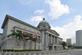 View of the Old Supreme Court Building, the former courthouse of Singapore. It is now part of the National Gallery.