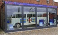 Old swedish city bus in castle of Malmo Royalty Free Stock Photo