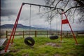 Old swings for children Royalty Free Stock Photo