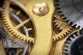 Old swiss made pocket watch inside Royalty Free Stock Photo