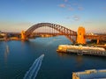 Old Sydney Pier and Wharf Aerial View Royalty Free Stock Photo