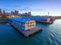 Old Sydney Pier and Wharf Aerial View Royalty Free Stock Photo