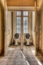 Old symmetrical toilets