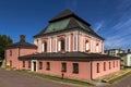 The old synagogue in Szczebrzeszyn, Lublin Voivodship, Poland. Presently an art gallery and community center