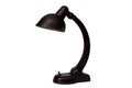 Old table lamp isolated