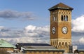 Old Tacoma City Hall Brick Building Architectural Clock Tower Royalty Free Stock Photo