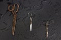 Old tailors scissors Royalty Free Stock Photo