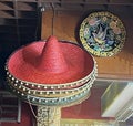 Old Taipa Village Macau Mexican Hats Style Restaurant Retro Latino Heritage Decoration Macao Interior Design Home Deco Mexico Hat Royalty Free Stock Photo