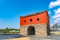 Old Taipei city wall. The North Gate Cheng`en gate