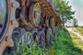 Old tank tracks Royalty Free Stock Photo