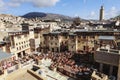 Old tannery of fez morroco Royalty Free Stock Photo