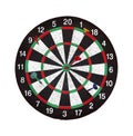 Old target dartboard isolate on white background