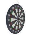 Old target dartboard isolate on white.