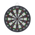 Old target dartboard isolate on white. Royalty Free Stock Photo