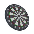 Old target dartboard isolate on white. Royalty Free Stock Photo