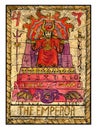 Old tarot cards. Full deck. The Emperor