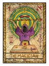 Old tarot cards. Full deck. The Magician Royalty Free Stock Photo
