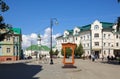 Old Tatar Quarter in the historical centre. View of the old houses on the Kayuma Nasyri street. Kazan, Republic of Tatarstan, Royalty Free Stock Photo