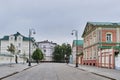 Old Tatar settlement, Kayum Nasyri pedestrian street, Kazan, Russia. Merchant mansion of the 19th.