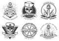 Old Tattoo Anchor Set Royalty Free Stock Photo