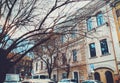 Old Tbilisi architecture, streets of old town in spring day.