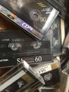 Old TDK compact audio cassettes