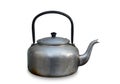 Old tea kettle isolated on white background Royalty Free Stock Photo