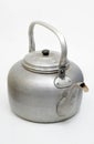 Alumunium Old teapot Royalty Free Stock Photo