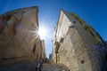 Old Teather street staircase in Valletta, Malta