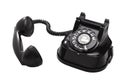 An old telephon with rotary dial Royalty Free Stock Photo