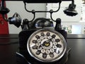 an old telephon with rotary dial Royalty Free Stock Photo