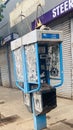 Old telephone booth near jevanjee gardens in Nairobi Kenya