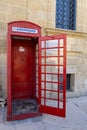 Old Telephone booth in Valletta, Malta Royalty Free Stock Photo