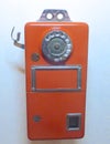 Old telephone closeup Royalty Free Stock Photo