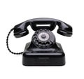 Old telephone isolated on white background Royalty Free Stock Photo