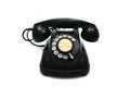 Old telephone with rotary dial Royalty Free Stock Photo