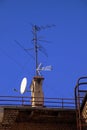 Old television antennas for receiving an analog signal