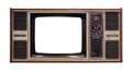 Old television isolated