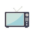 old television isolated icon Royalty Free Stock Photo