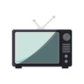 old television isolated icon Royalty Free Stock Photo