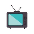 old television isolated icon Royalty Free Stock Photo